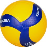 Мяч вол. MIKASA V300W р. 5, FIVB Appr, 18 пан, синт.кожа (микрофиб), клееный, бут.кам, желто-сини